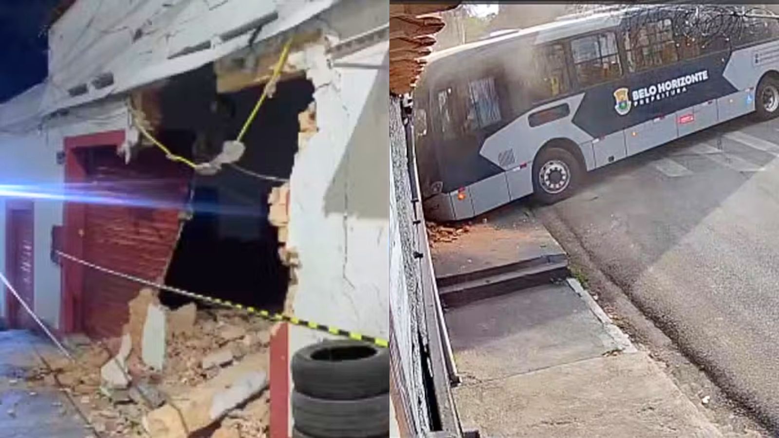 Bar colapsa em Belo Horizonte dois dias após ser atingido por ônibus; ASSISTA AO VÍDEO